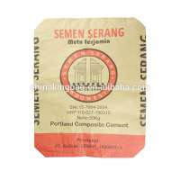 custom printed resealable woven polypropylene cement packaging 25kg 50kg brown kraft paper bag